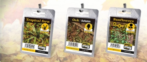 Ammo Mig Vergetationen in den Ausführungen: Oak/Autumn, Sunflowers, Tropical fern/ 1 Stück